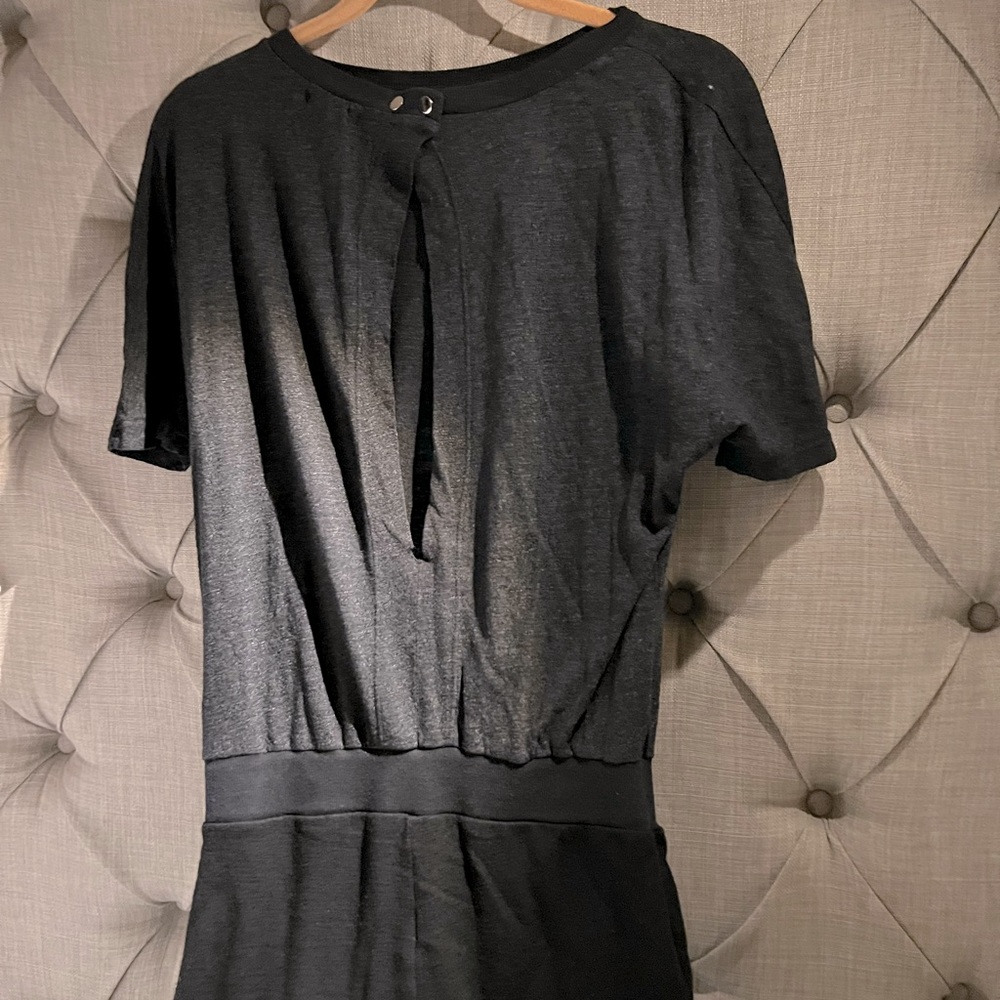Monrow one piece jumpsuit- Black and Dark Grey
